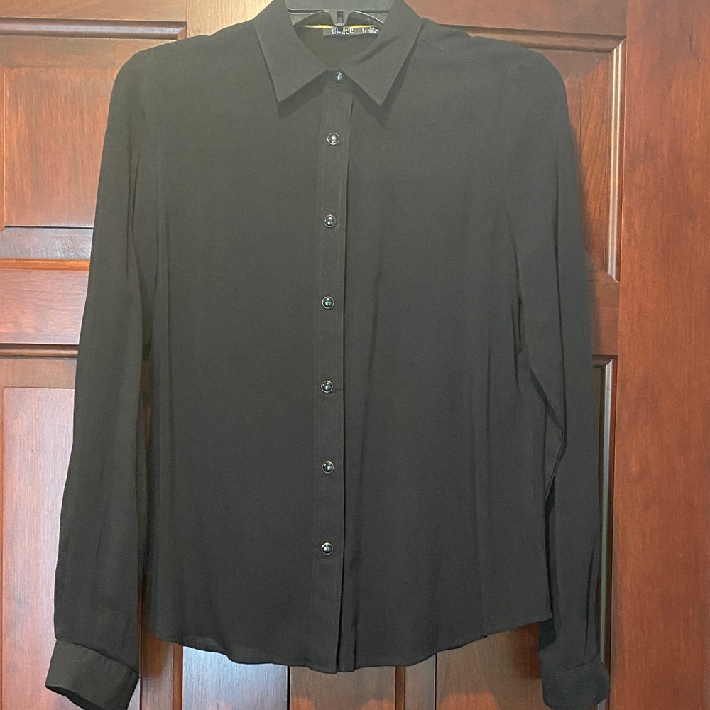 Straight to Hell Black Button Down Shirt